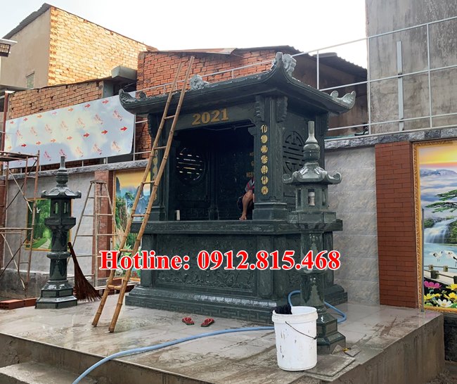 45 mẫu lăng mộ đá một mái thiết kế xây để tro cốt, hài cốt đơn giản