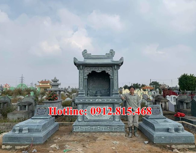 45 mẫu lăng mộ đá một mái thiết kế xây để tro cốt, hài cốt đơn giản