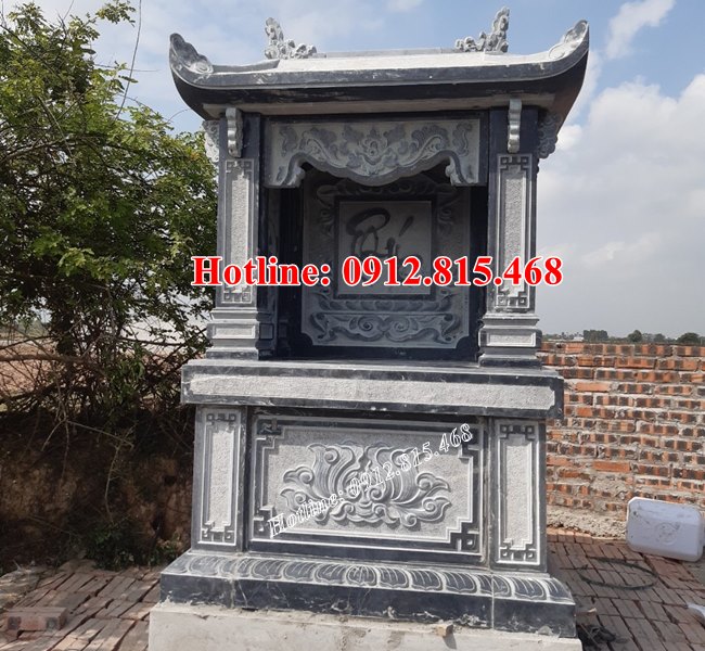45 mẫu lăng mộ đá một mái thiết kế xây để tro cốt, hài cốt đơn giản