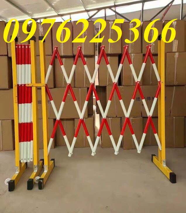 Hàng rào xếp sắt chữ T-Hàng rào xếp kéo tay di động