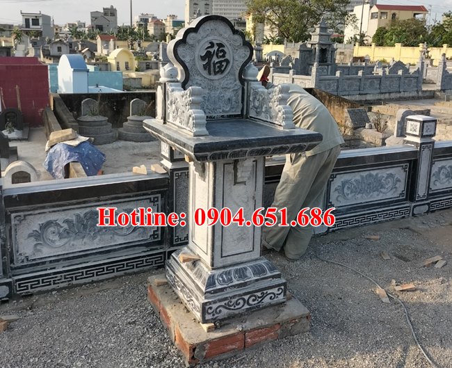 Mẫu bàn thờ thiên ngoài trời đẹp bán tại Sài Gòn - Cây hương đá Tp HCM