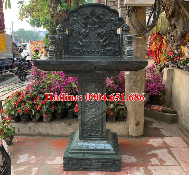 Mẫu bàn thờ thiên ngoài trời đẹp bán tại Sài Gòn - Cây hương đá Tp HCM