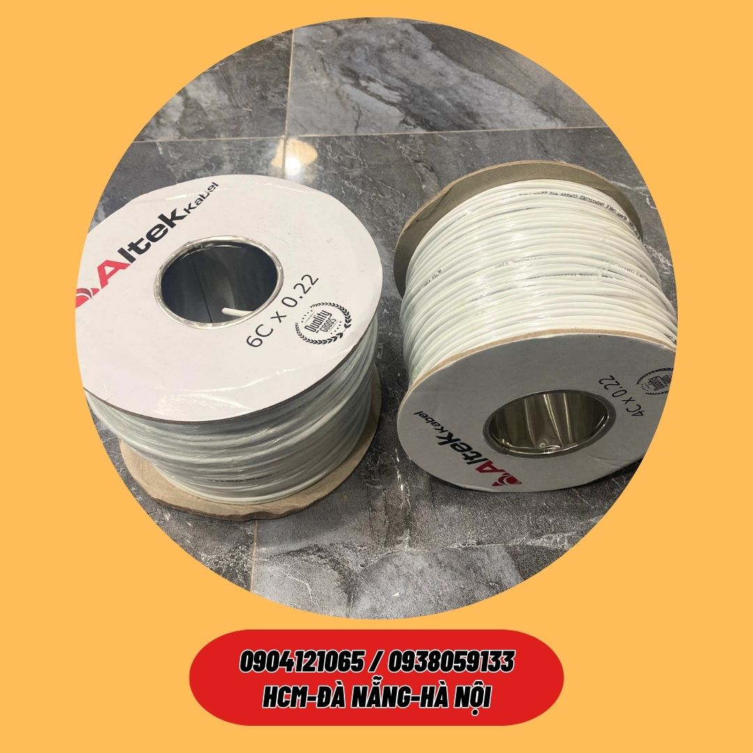 Cáp báo cháy / Dây cáp tín hiệu báo cháy 4/6/8 lõi x 0.22mm