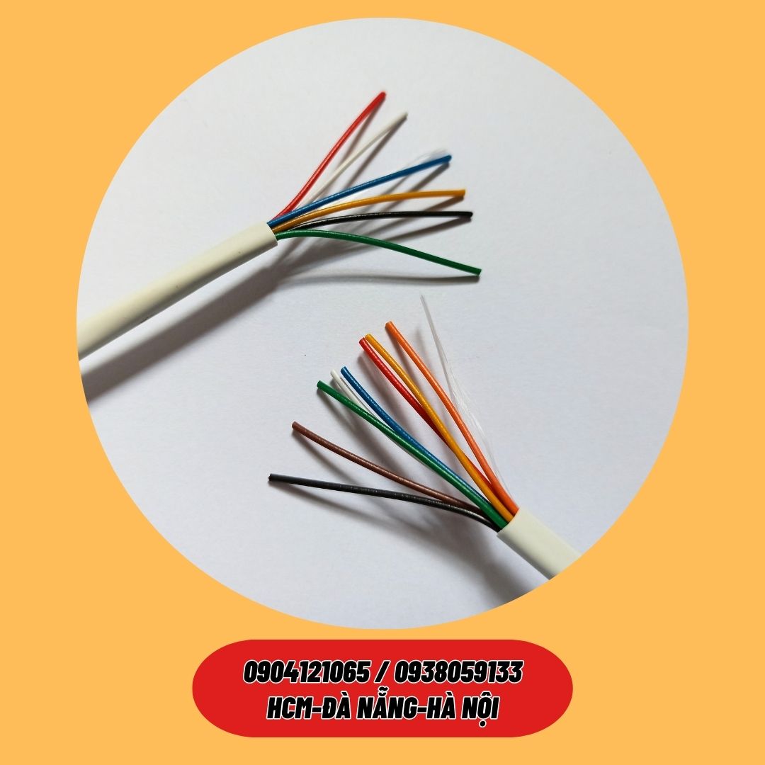 Cáp báo cháy / Dây cáp tín hiệu báo cháy 4/6/8 lõi x 0.22mm