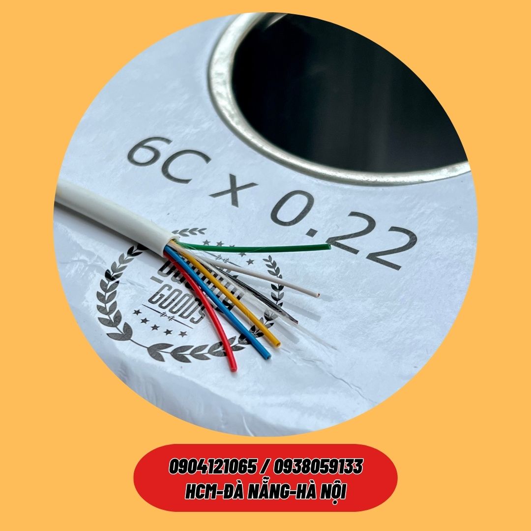Cáp báo cháy / Dây cáp tín hiệu báo cháy 4/6/8 lõi x 0.22mm