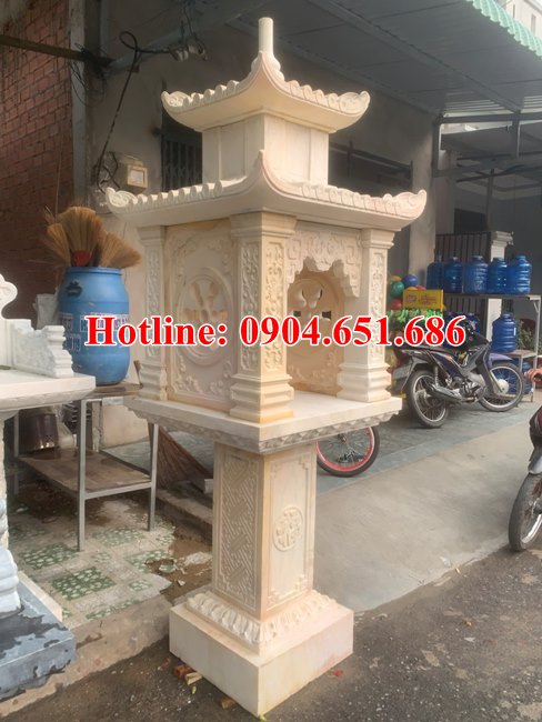 Củng thờ ngoài trời đẹp -  Địa chỉ bán củng thờ bằng đá khối