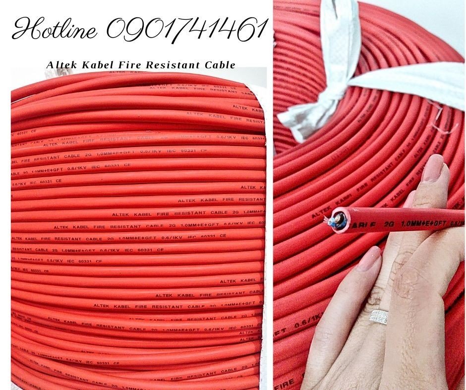 Cáp chống cháy chống nhiễu 2x1.5 + E + GFT