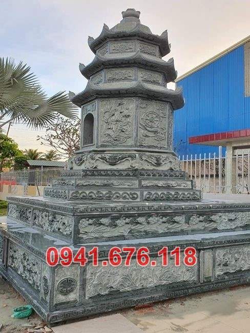 3456 Mẫu tháp tro cốt đá đẹp bán cà mau bảo tháp mộ sư