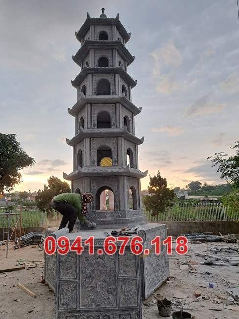 9852 Mẫu tháp đá tro cốt đẹp bán bình thuận