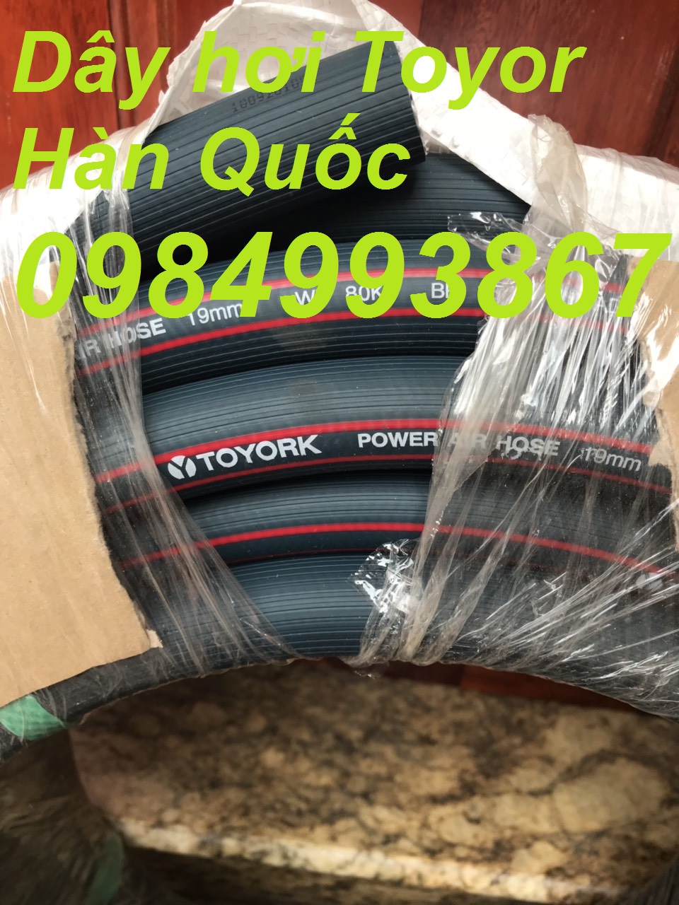 Dây hơi hàn Quốc 9,5mm ,25mm giao hàng tận nơi