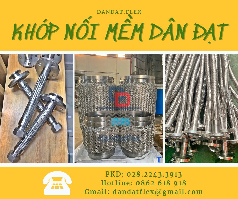 Khớp nối mềm/ khớp nối mềm inox nối bích/ khớp nối chống rung inox