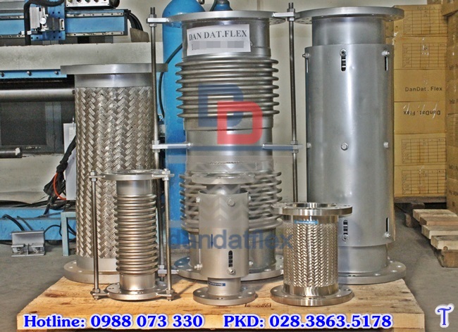 Khớp nối mềm inox chịu nhiệt/ khớp nối inox giãn nở/ khớp nối mềm inox