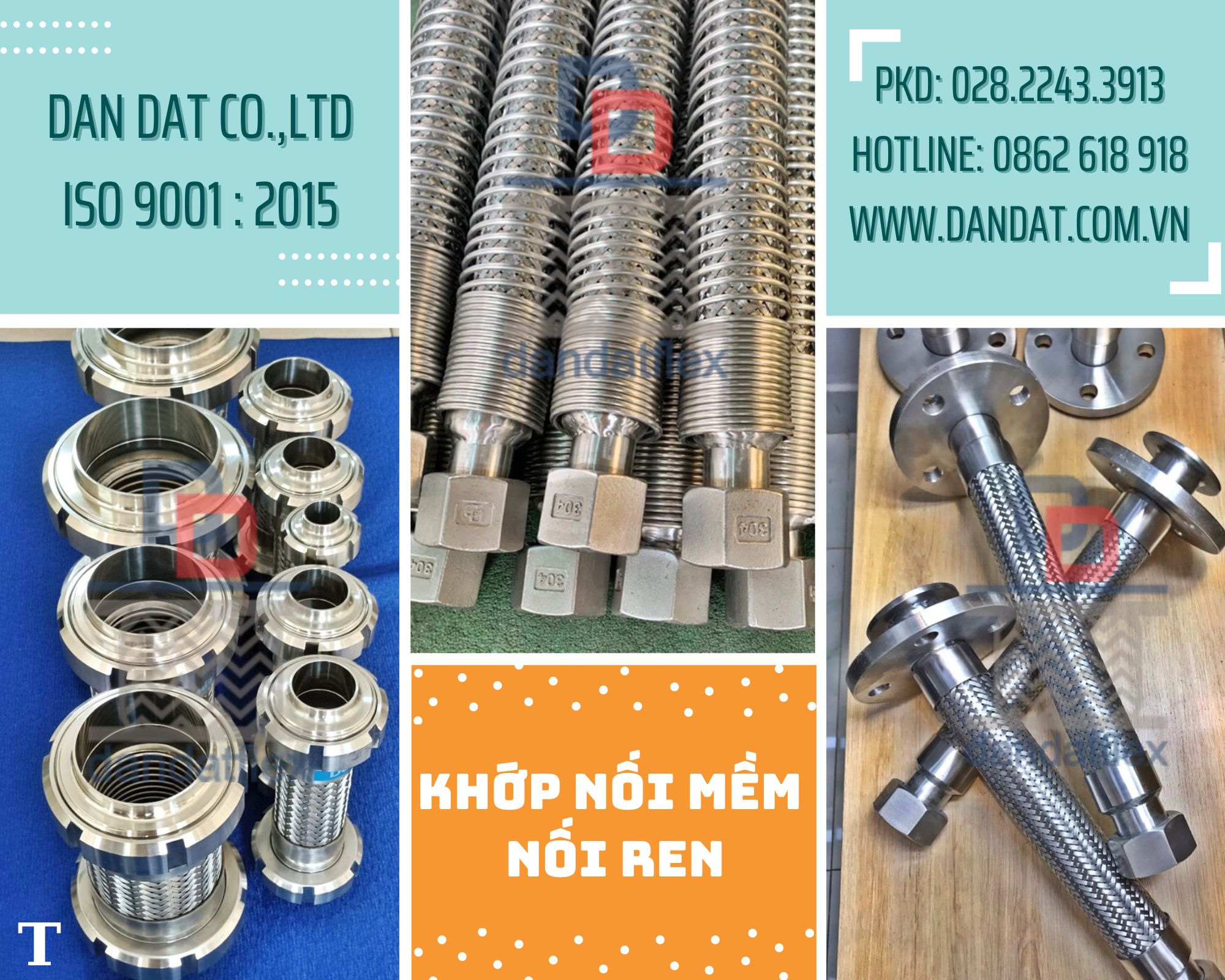 Khớp nối mềm/ khớp nối mềm inox nối bích/ khớp nối chống rung inox