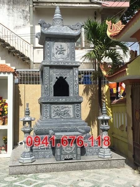 51 Mộ tháp tro cốt đá đẹp bán quảng nam bảo tháp sư