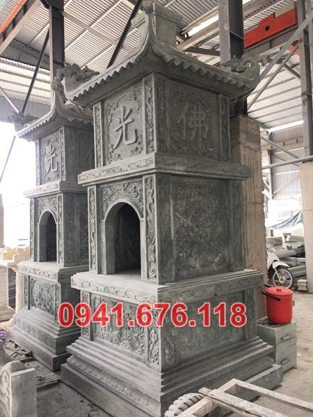 Tuyên quang 2510 tháp mộ sư phật giáo bằng đá vườn bảo tháp