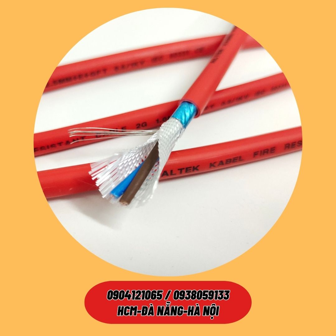 Dây cáp chống cháy vỏ bọc lszh chống nhiễu + chịu nhiệt