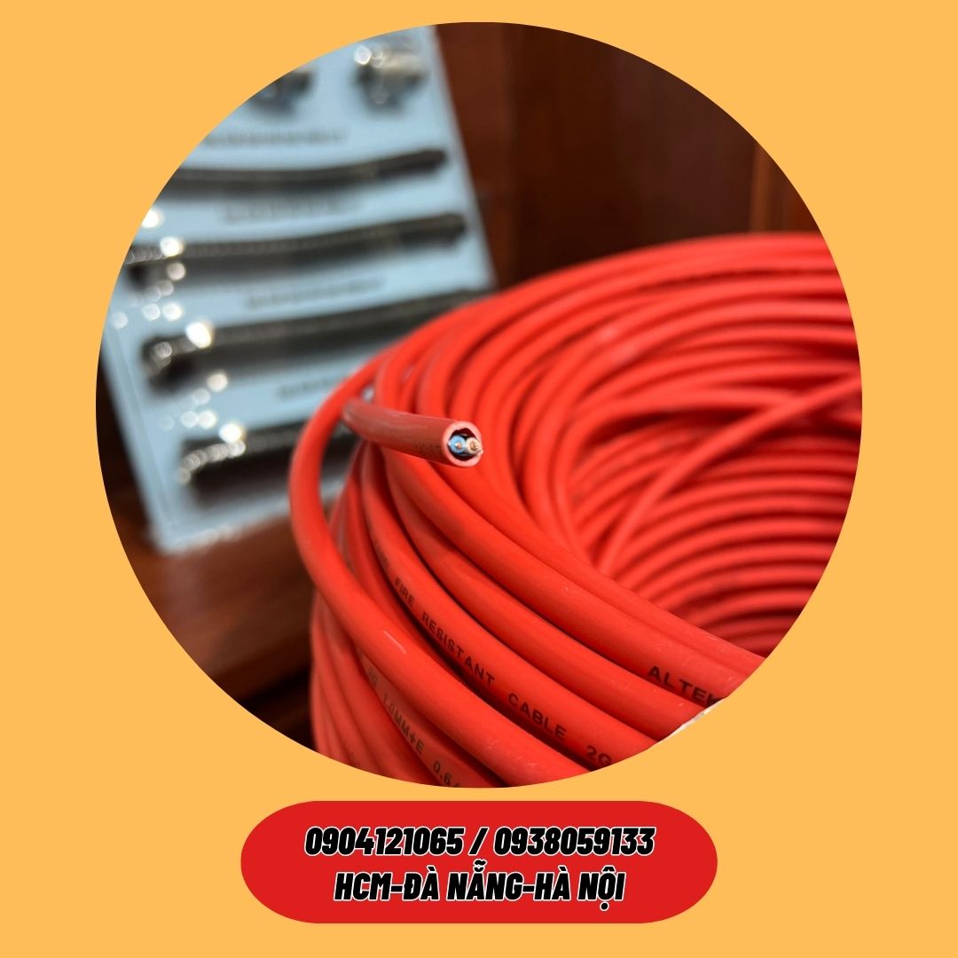 Dây cáp chống cháy vỏ bọc lszh chống nhiễu + chịu nhiệt