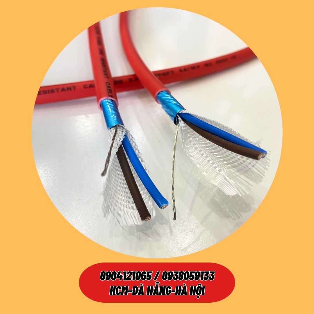 Dây cáp chống cháy vỏ bọc lszh chống nhiễu + chịu nhiệt