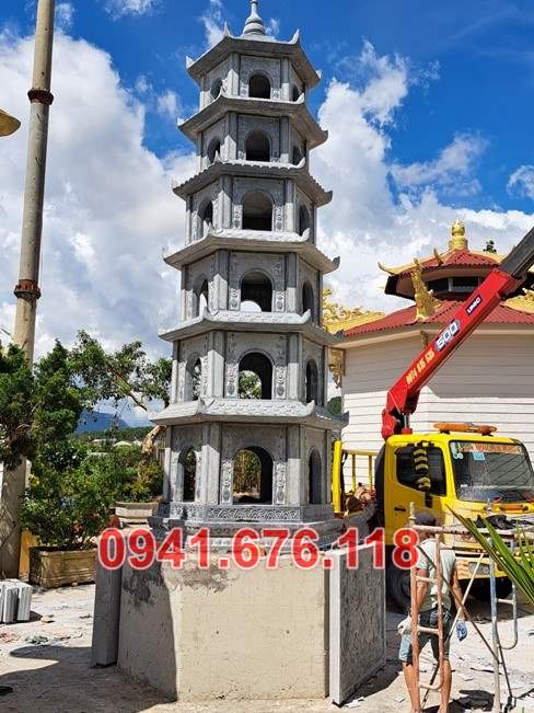 66 bắc giang bán mộ tháp bằng đá đẹp bảo tháp sư phật giáo
