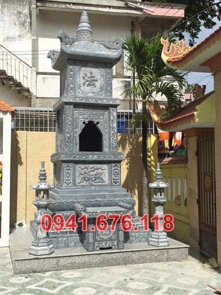 66 bắc giang bán mộ tháp bằng đá đẹp bảo tháp sư phật giáo
