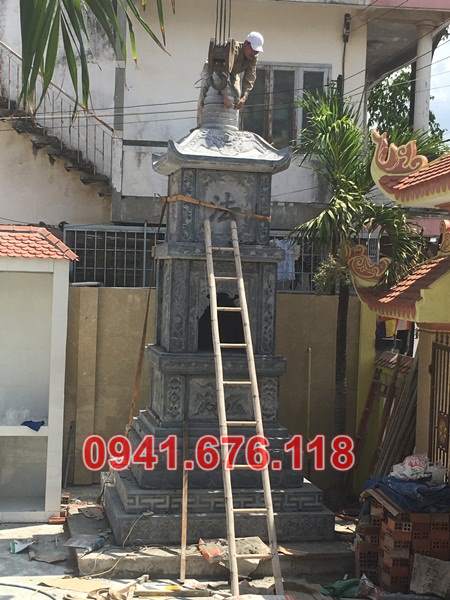 66 bắc giang bán mộ tháp bằng đá đẹp bảo tháp sư phật giáo