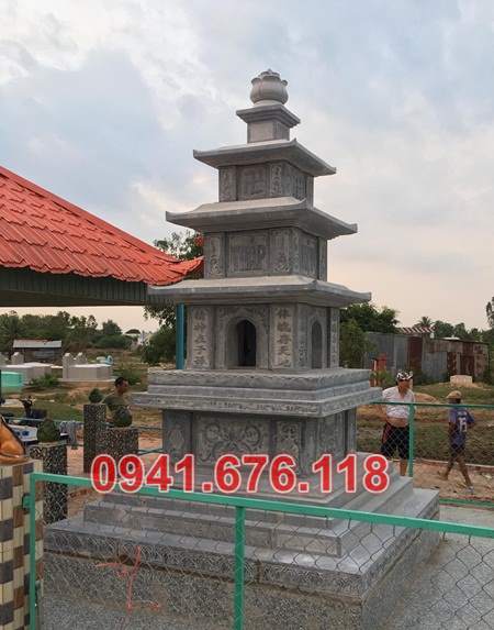 66 bắc giang bán mộ tháp bằng đá đẹp bảo tháp sư phật giáo