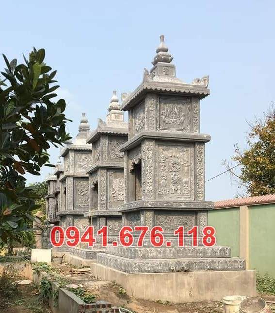 Mẫu 1765 mộ tháp đá đẹp bán bắc ninh bảo tháp sư phật giáo