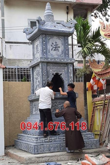 5544 Mẫu mộ tháp đá sư phật giáo bán bắc kạn bảo tháp
