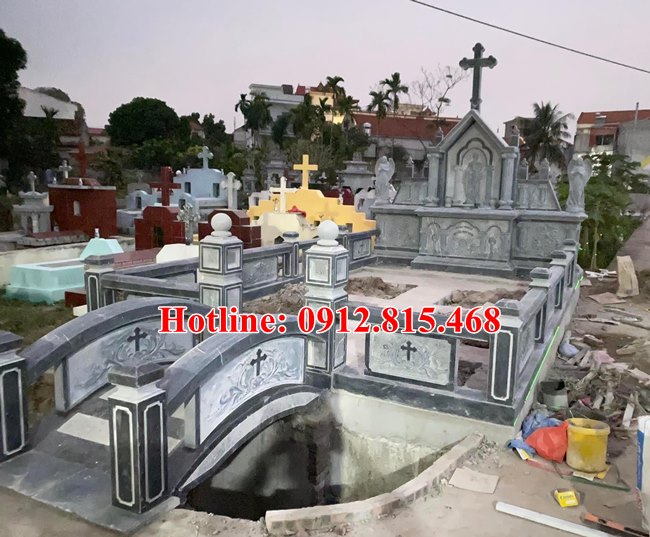 Mẫu lăng mộ đá công giáo đẹp bán tại Sài Gòn Thành Phố Hồ Chí Minh 09