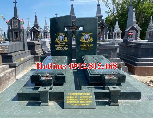 Mẫu lăng mộ đá công giáo đẹp bán tại Sài Gòn Thành Phố Hồ Chí Minh 09