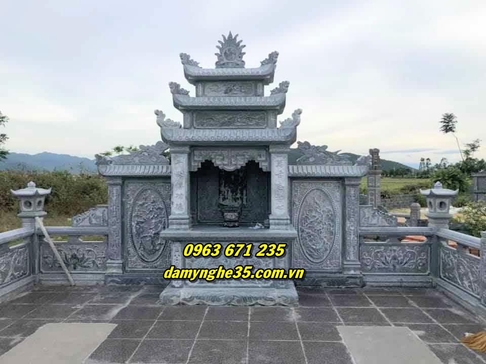 Mẫu lăng thờ bằng đá nguyên khối tự nhiên bán tại Đồng Nai