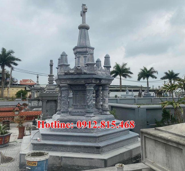 Mẫu lăng mộ đá công giáo đẹp bán tại Bình Dương, Đồng Nai, Tâu Ninh