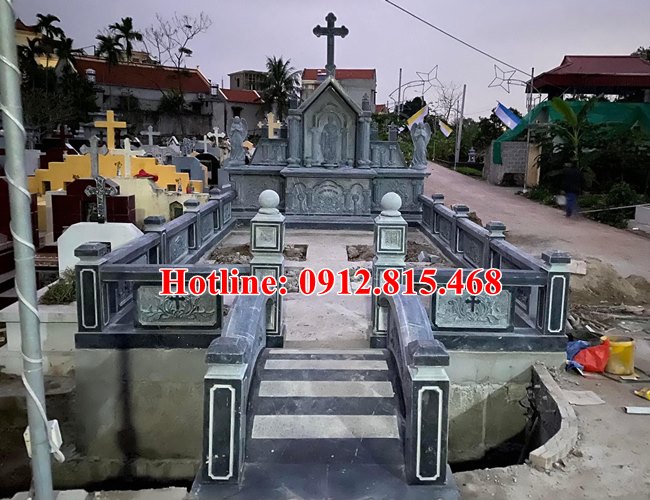 Mẫu lăng mộ đá công giáo đẹp bán tại Bình Dương, Đồng Nai, Tâu Ninh
