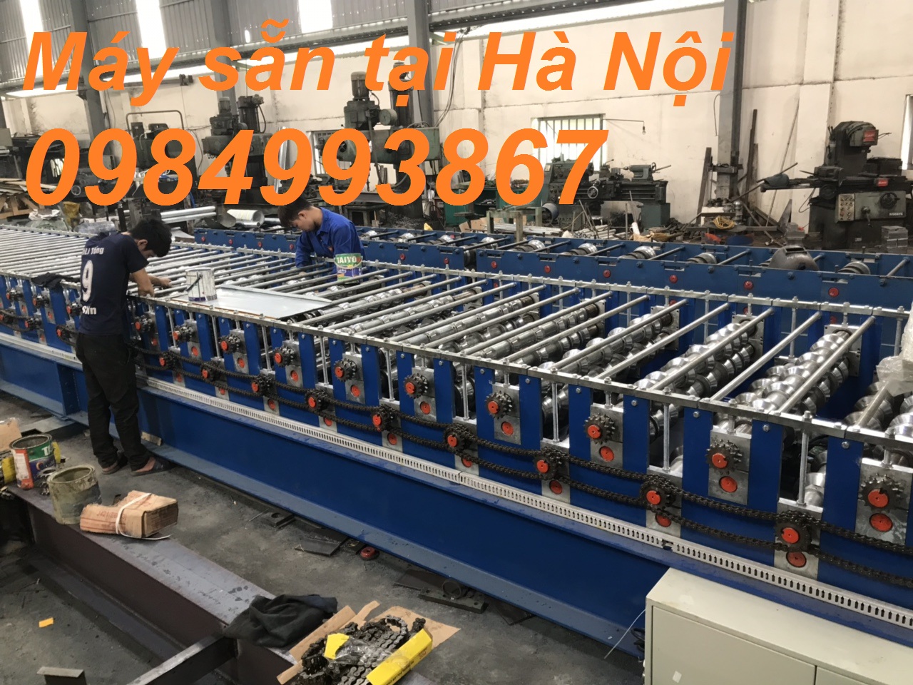 Máy cán tôn 1 tầng ,2 Tầng 9 sóng ,11 sóng lắp đặt bảo hành