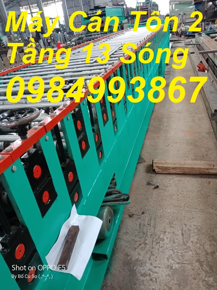 Máy cán tôn 1 tầng ,2 Tầng 9 sóng ,11 sóng lắp đặt bảo hành