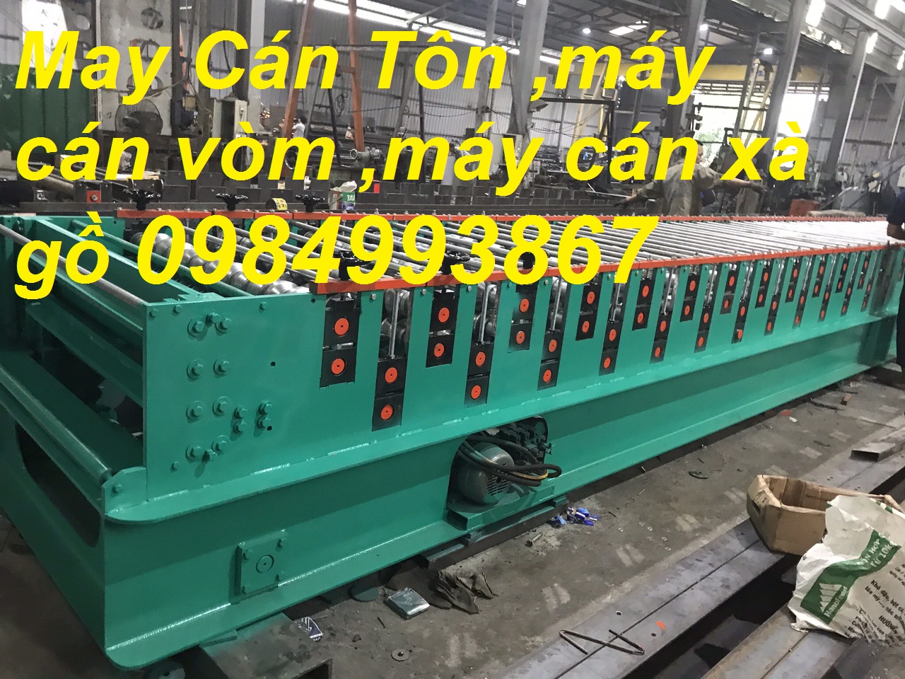 Máy cán tôn 1 tầng ,2 Tầng 9 sóng ,11 sóng lắp đặt bảo hành