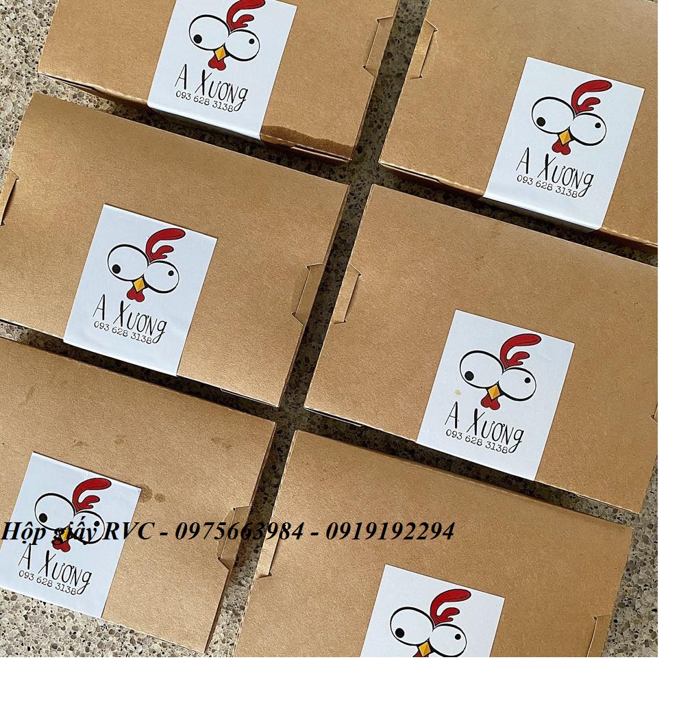 Bán hộp giấy đựng thức ăn 1 lần giá siêu ưu đãi