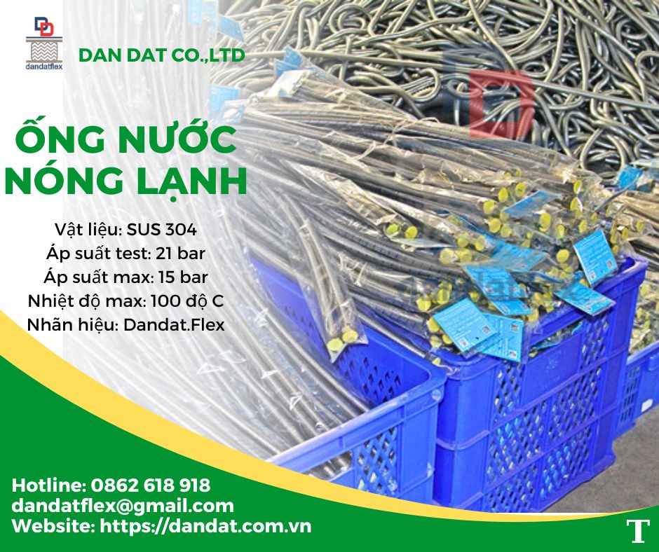 Dây dẫn nước inox/ Dây cấp nước bình nóng lạnh/ Ống mềm dẫn nước nóng