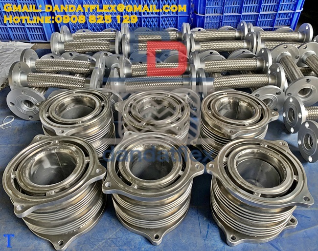 Khớp nối mềm inox chịu nhiệt/ khớp nối inox giãn nở/ khớp nối mềm inox