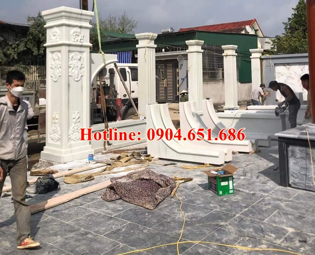 Review mẫu cổng đá đơn giản đẹp cho biệt thự, nhà phố, lâu đài