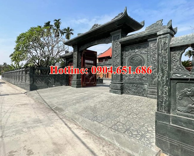 Review mẫu cổng đá đơn giản đẹp cho biệt thự, nhà phố, lâu đài