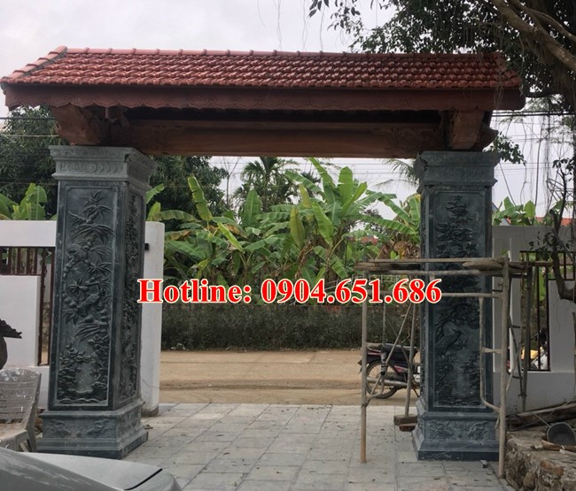 Review mẫu cổng đá đơn giản đẹp cho biệt thự, nhà phố, lâu đài