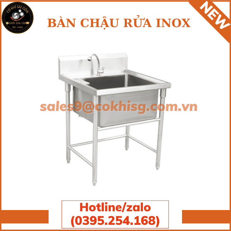 Bàn chậu rửa INOX đa dạng mẫu mã, giá gốc tận xưởng