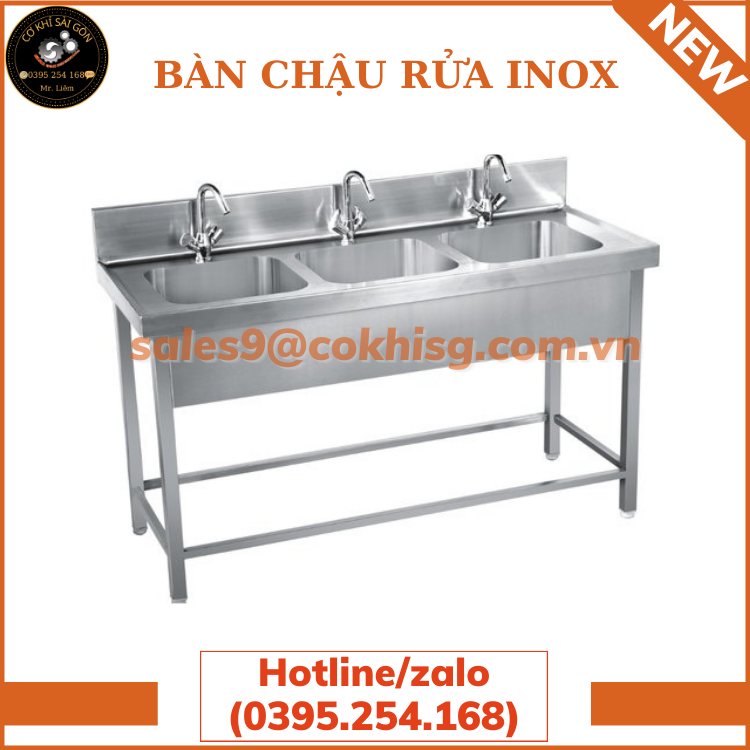 Bàn chậu rửa INOX đa dạng mẫu mã, giá gốc tận xưởng