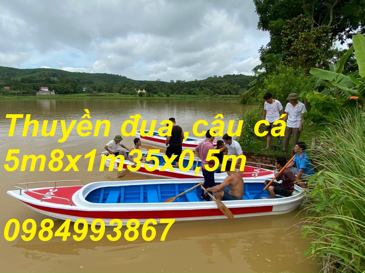 Vỏ thuyền composite dã ngoại ,câu cá 3m,4m,5m