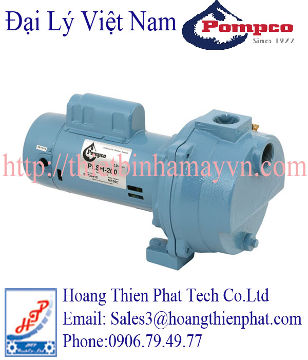 Đại lý phân phối bơm Pompco tại Việt Nam