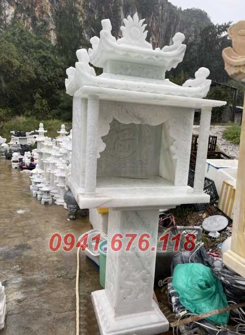 bán mẫu bàn thờ thần tài ông địa đá đẹp phú yên khóm tủ miếu