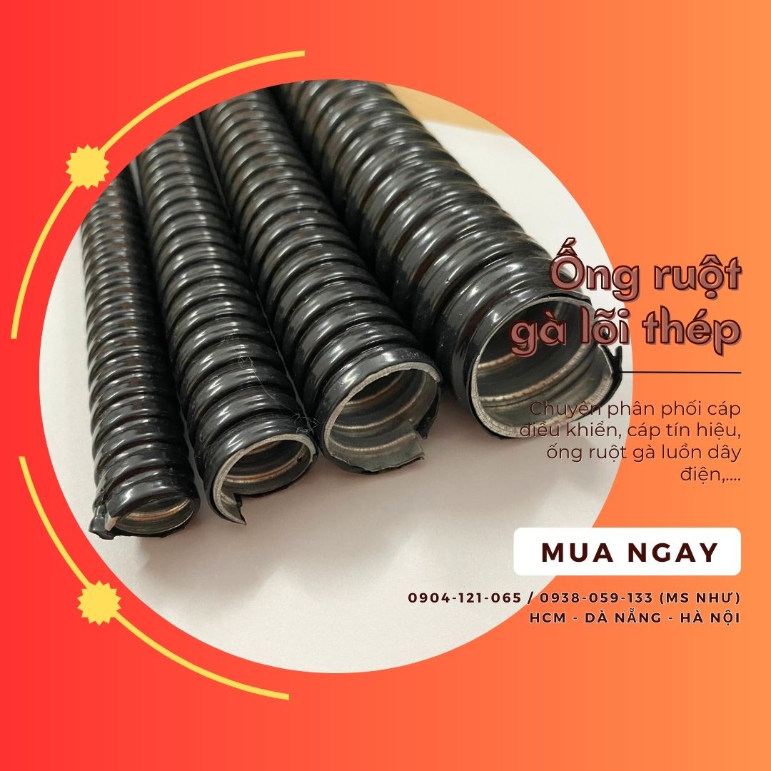 Ống ruột gà lõi thép / Ống ruột gà tráng kẽm / Ống kẽm đàn hồi