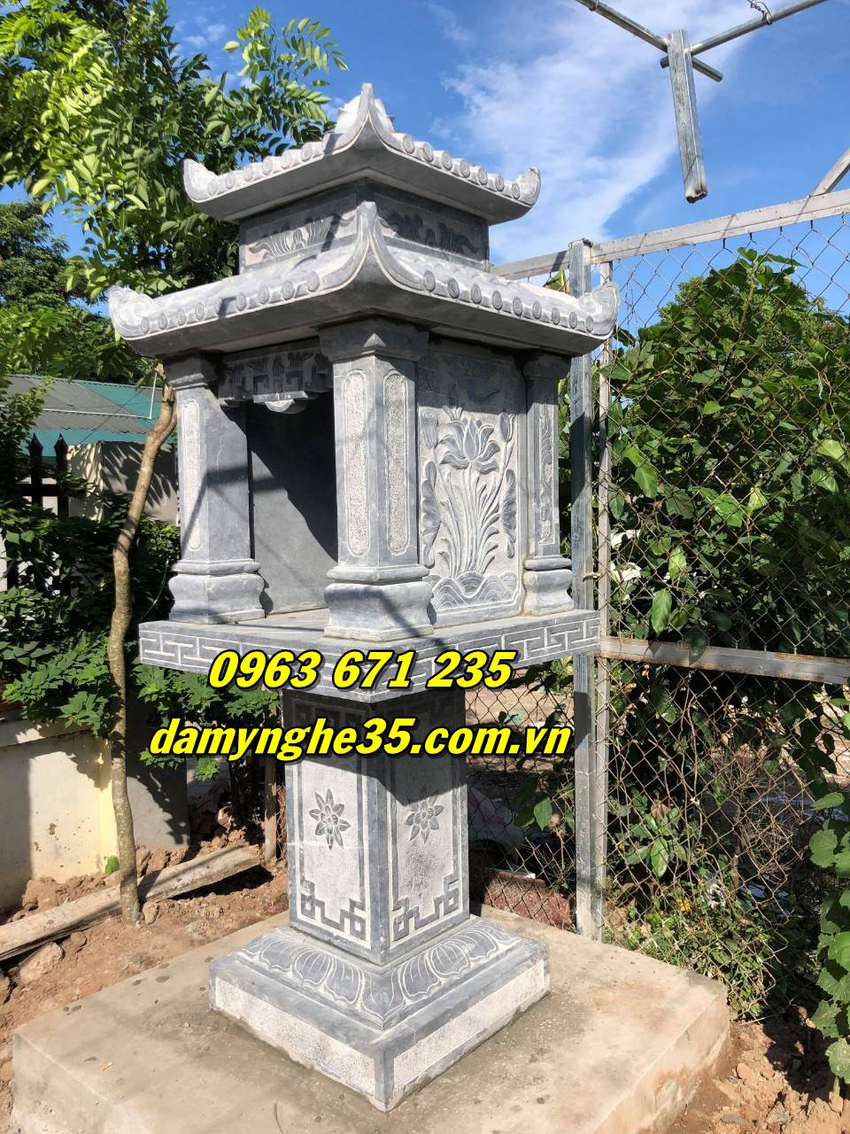 Mẫu cây hương bằng đá chuẩn phong thủy bán tại Vĩnh Long