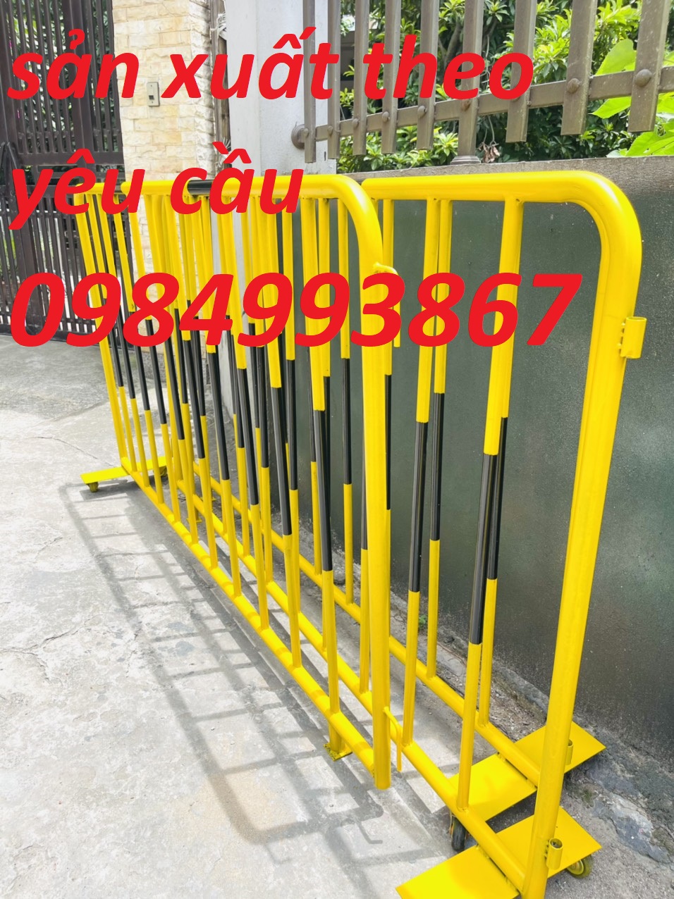 Khung hàng rào ngăn sự kiện ,kích thước 1m2 x2m màu sơn theo yêu cầu